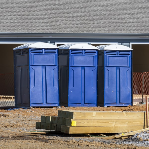 what is the maximum capacity for a single porta potty in North Newton